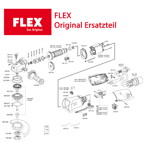 Flex Kohle für CHE 5-40 SDSmax (Verkauf pro Stück)